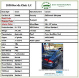 2006 - 2011 HONDA CIVIC Sedan Rear Back Door 4-doors Blue Left Driver Side LH