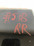 2014 TESLA S Hatchback 4-Door Rear Door Glass Window Right Passenger Side RH