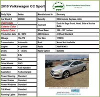 2009 - 2017 VOLKSWAGEN CC 2.0L Front Brake Caliper Right Passenger Side RH