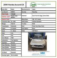 1998 - 2002 HONDA ACCORD Sedan 2.3L Front Suspension Undercarriage Crossmember