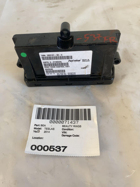 2014 TESLA Model S Door Control Module Right Passenger Side ID 1003101-00-C OEM