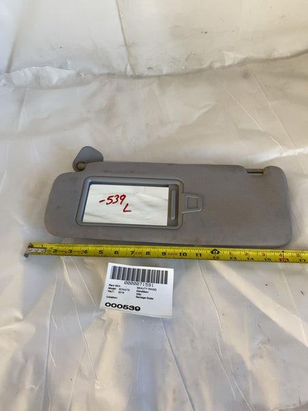 2015 - 2019 HYUNDAI SONATA Sun Visor Illuminated w/o Sunroof Left Driver Side LH