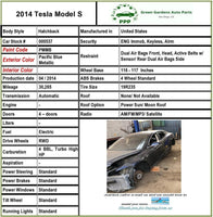 2014 TESLA S Hatchback Brake Master Cylinder w/ Fluid Reservoir Bottle Tank