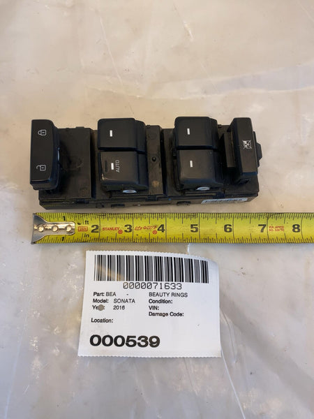 2016 HYUNDAI SONATA Front Master Power Window Switch Control Left Driver Side