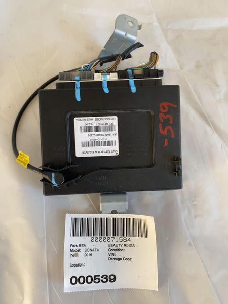 2015 - 2017 HYUNDAI SONATA Body Control (BCM) (center dash) PIN 95400-C2201